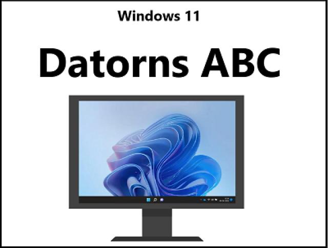 Windows 11 Datorns abc - bild av en dator skärm 